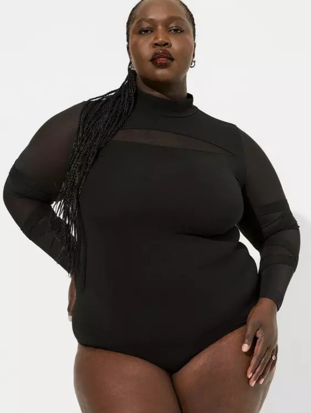 Torrid Foxy Mesh Lattice Bodysuit